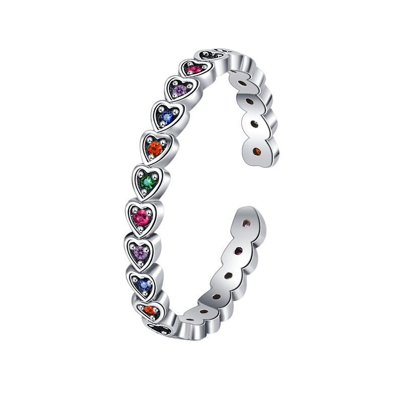 Bague Rainbow - Argent Sterling 925 et Zircons - Maria B.