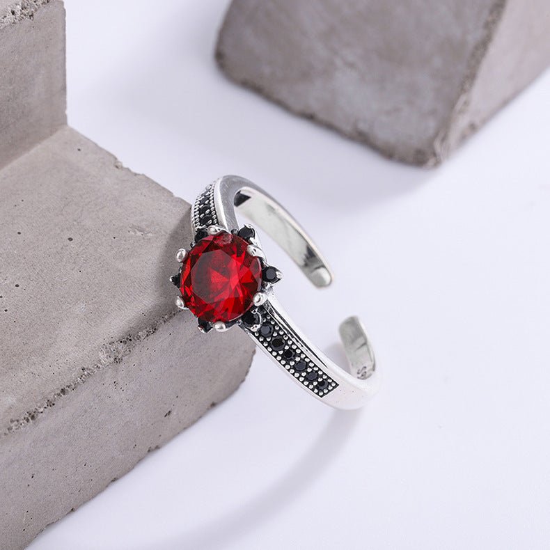 Bague Red Velvet - Argent Sterling 925 et Zircons - Maria B.