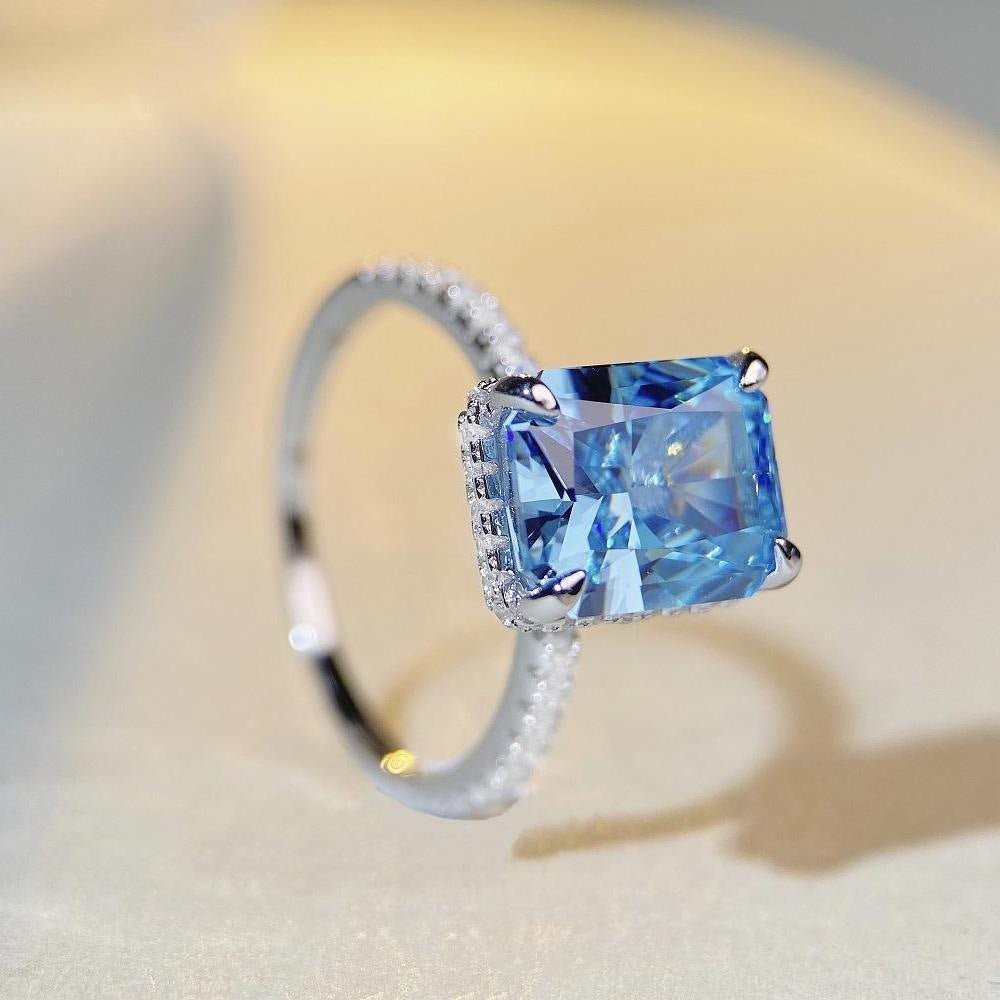 Bague Shiny - Diamant en carbone haute brillance et Argent S925 - Maria B.