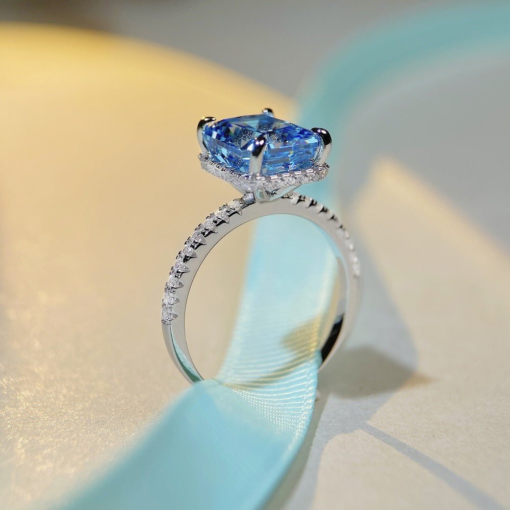 Bague Shiny - Diamant en carbone haute brillance et Argent S925 - Maria B.