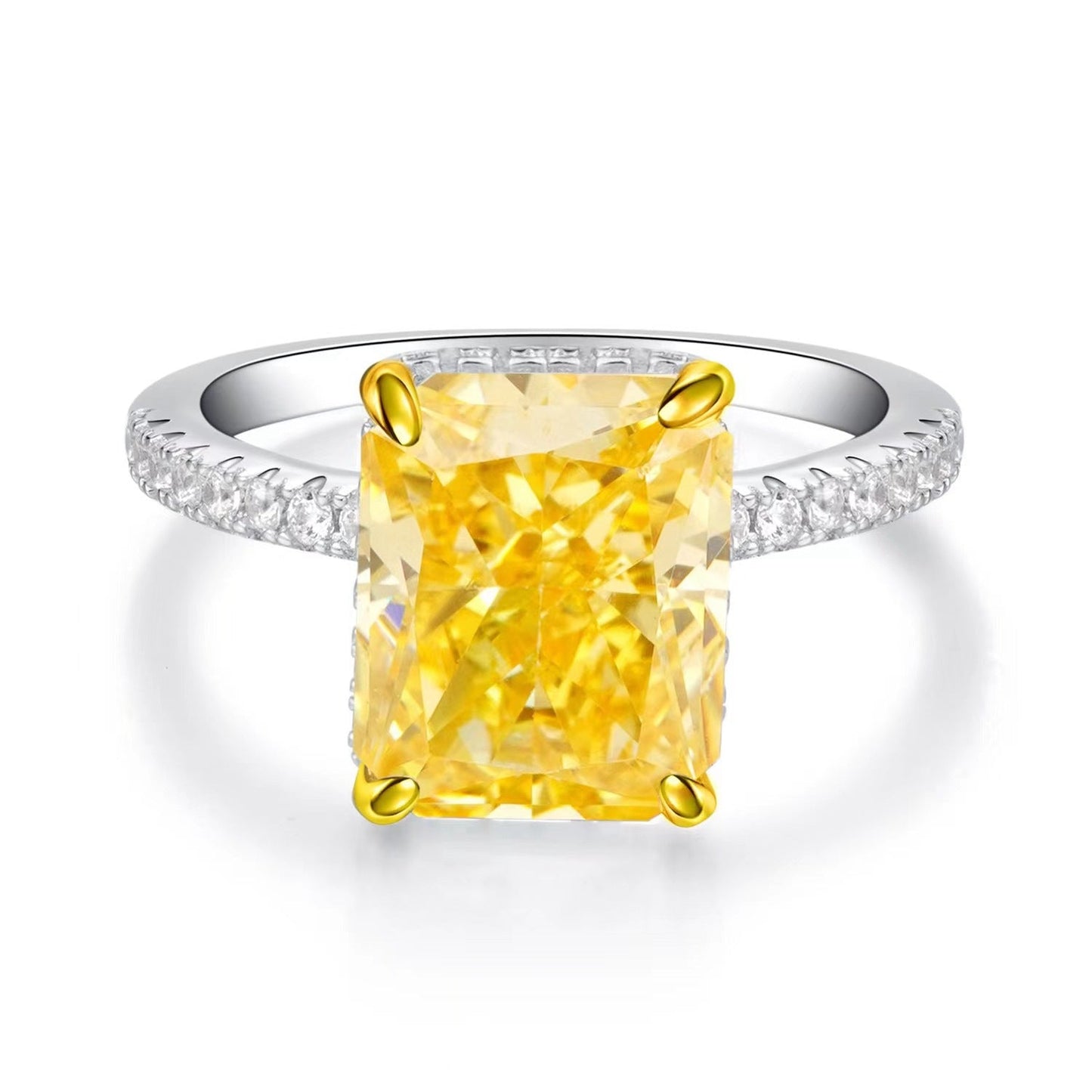 Bague Shiny - Diamant en carbone haute brillance et Argent S925 - Maria B.