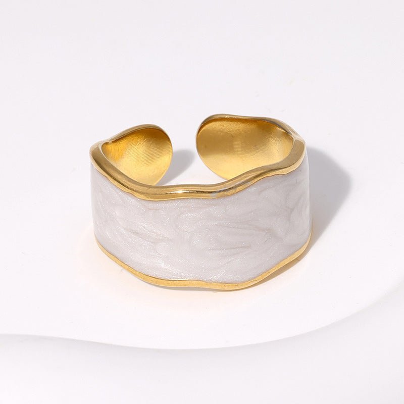 Bague Zélie - Acier inoxydable et Résine - Maria B.
