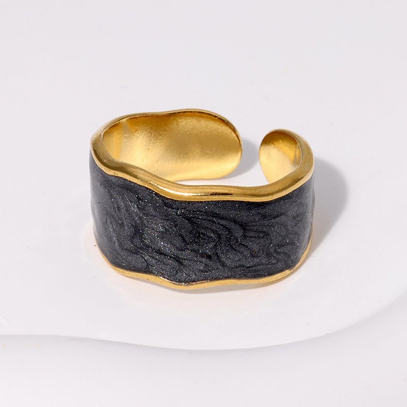 Bague Zélie - Acier inoxydable et Résine - Maria B.