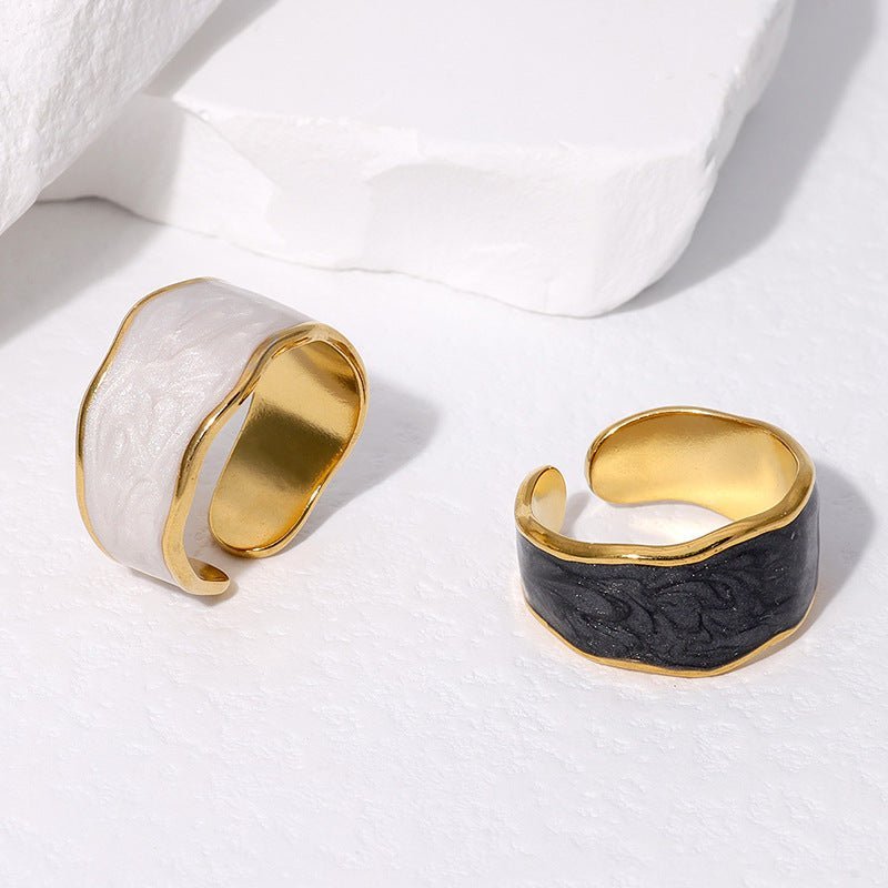 Bague Zélie - Acier inoxydable et Résine - Maria B.
