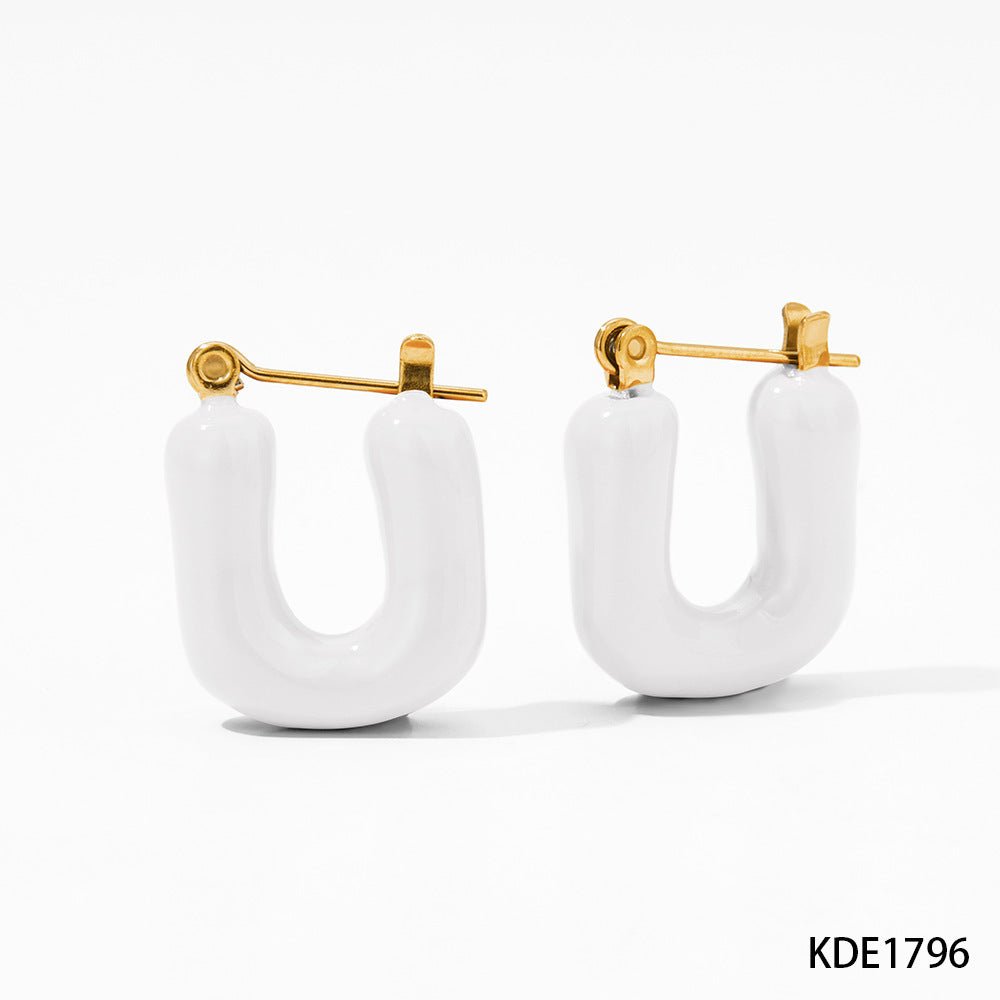 Boucles d'oreilles Alis - Acier Inoxydable - Maria B.