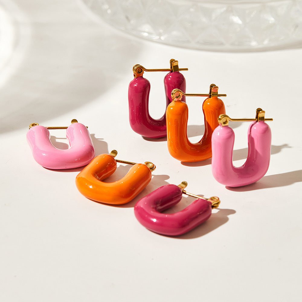 Boucles d'oreilles Alis - Acier Inoxydable - Maria B.