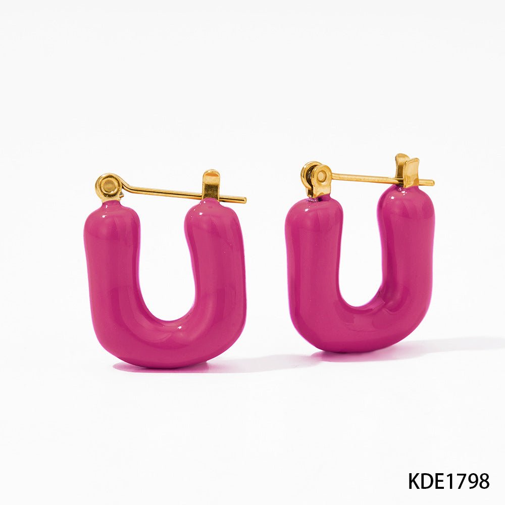 Boucles d'oreilles Alis - Acier Inoxydable - Maria B.