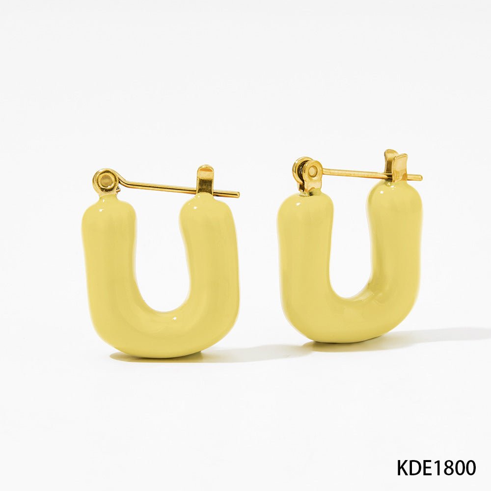 Boucles d'oreilles Alis - Acier Inoxydable - Maria B.