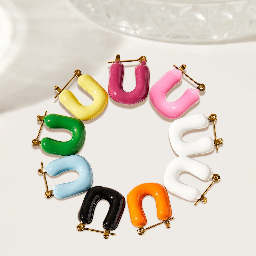 Boucles d'oreilles Alis - Acier Inoxydable - Maria B.