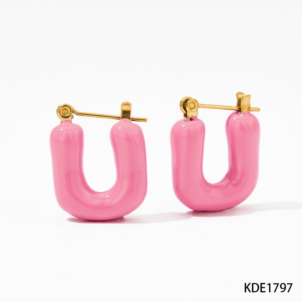 Boucles d'oreilles Alis - Acier Inoxydable - Maria B.