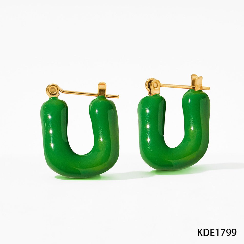 Boucles d'oreilles Alis - Acier Inoxydable - Maria B.