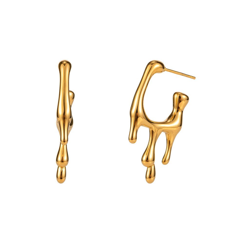 Boucles d'oreilles Aria - Acier inoxydable plaqué Or 18K - Maria B.