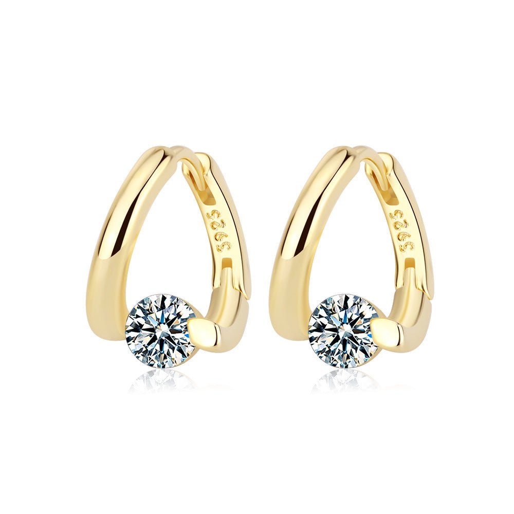 Boucles d'oreilles Capricieuse - Argent 925 et zircons - Maria B.