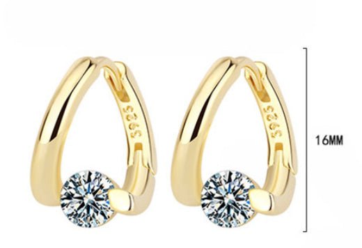 Boucles d'oreilles Capricieuse - Argent 925 et zircons - Maria B.