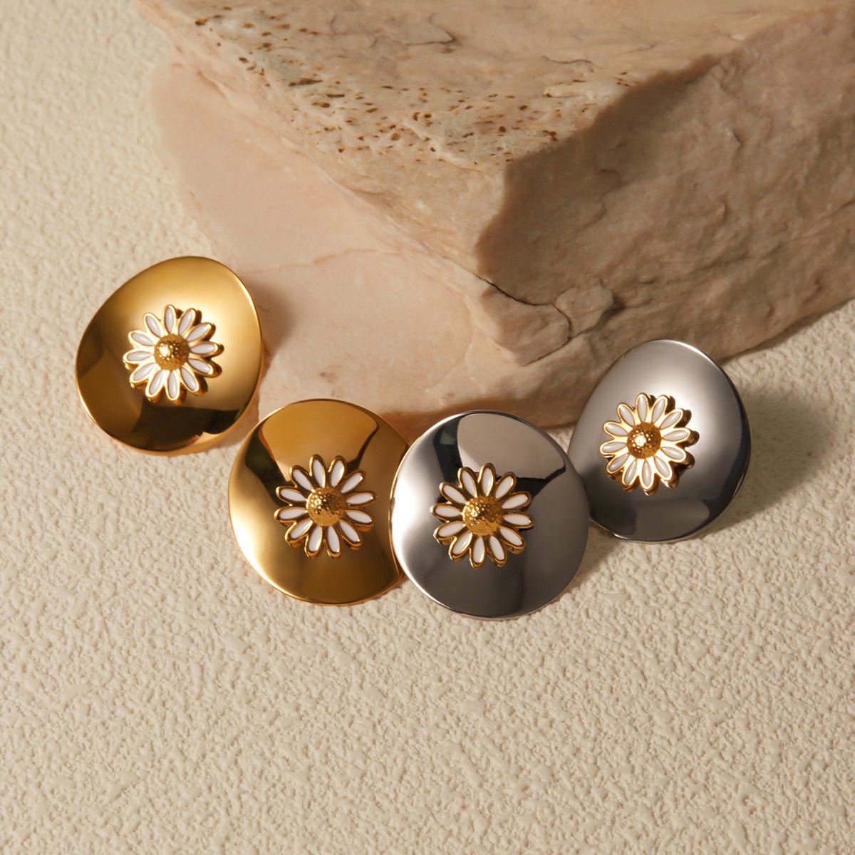 Boucles d'oreilles Damaris - Acier Inoxydable - Maria B.