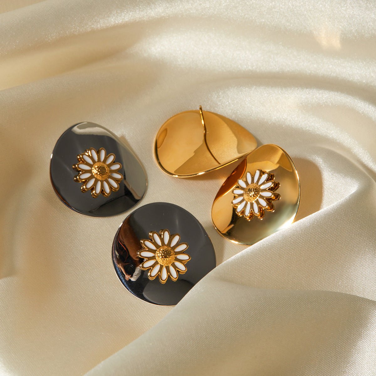 Boucles d'oreilles Damaris - Acier Inoxydable - Maria B.