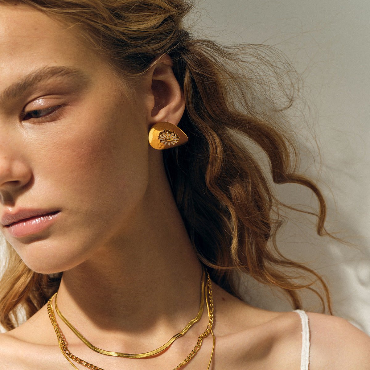 Boucles d'oreilles Damaris - Acier Inoxydable - Maria B.