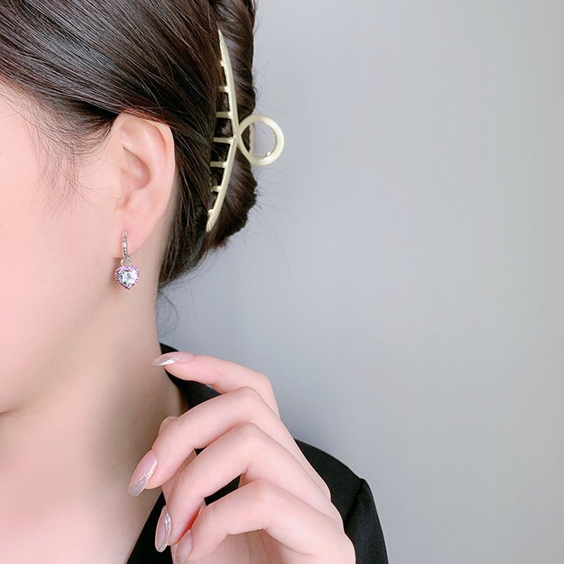 Boucles D'oreilles Diane - Argent Sterling 925 et Zircons - Maria B.