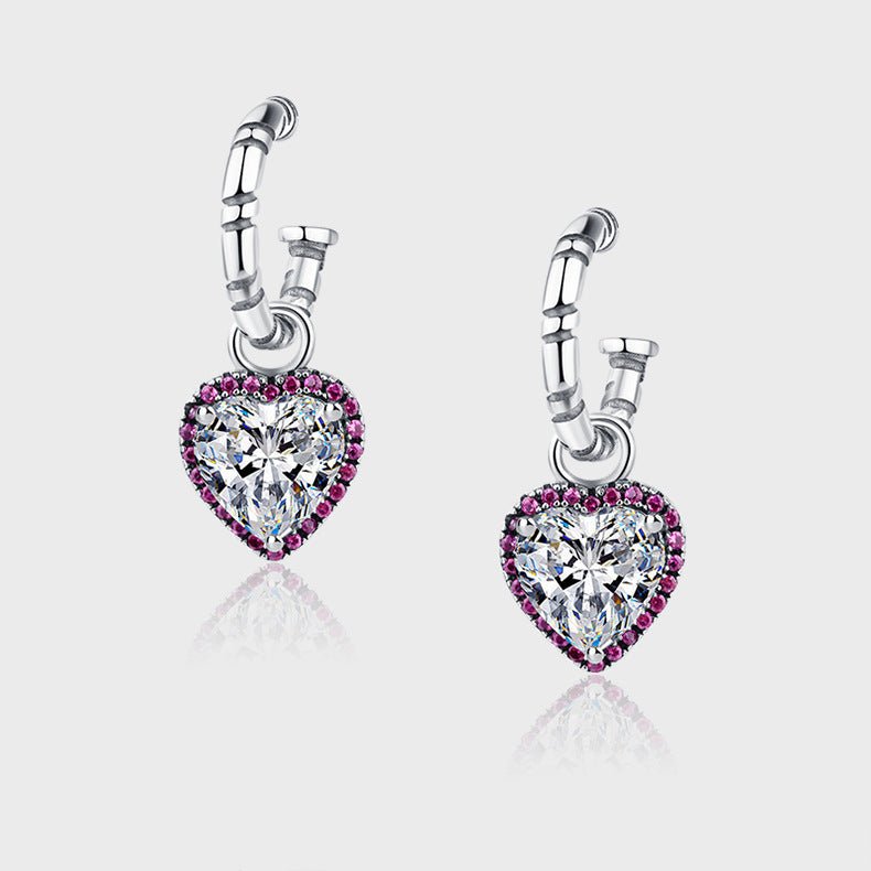 Boucles D'oreilles Diane - Argent Sterling 925 et Zircons - Maria B.
