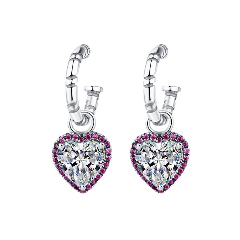 Boucles D'oreilles Diane - Argent Sterling 925 et Zircons - Maria B.