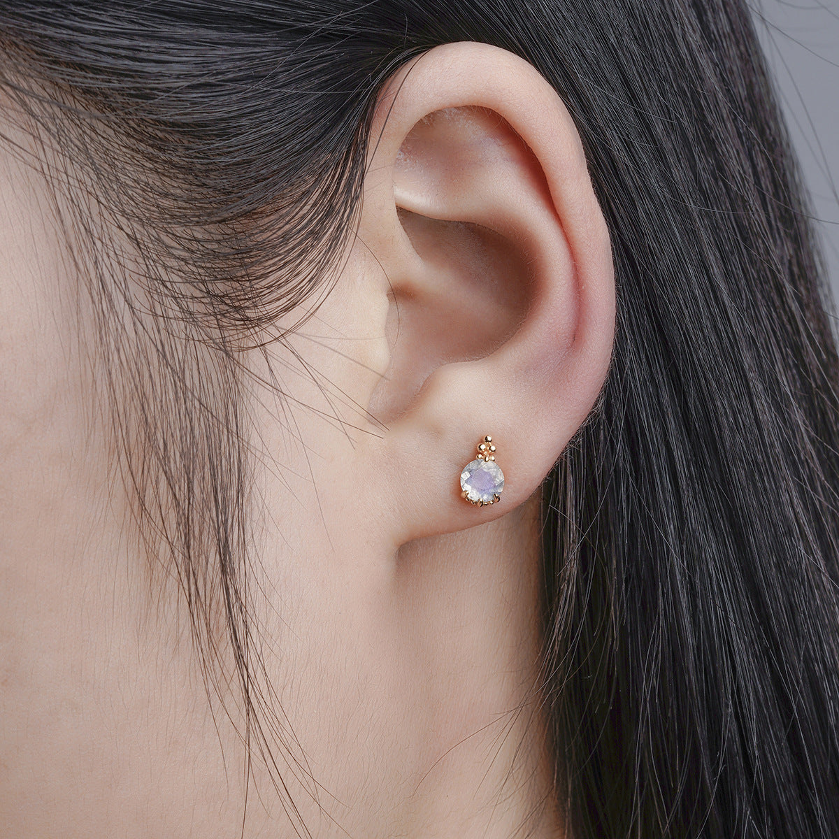 Natural Elongated Stone Earrings For Women - Maria B.