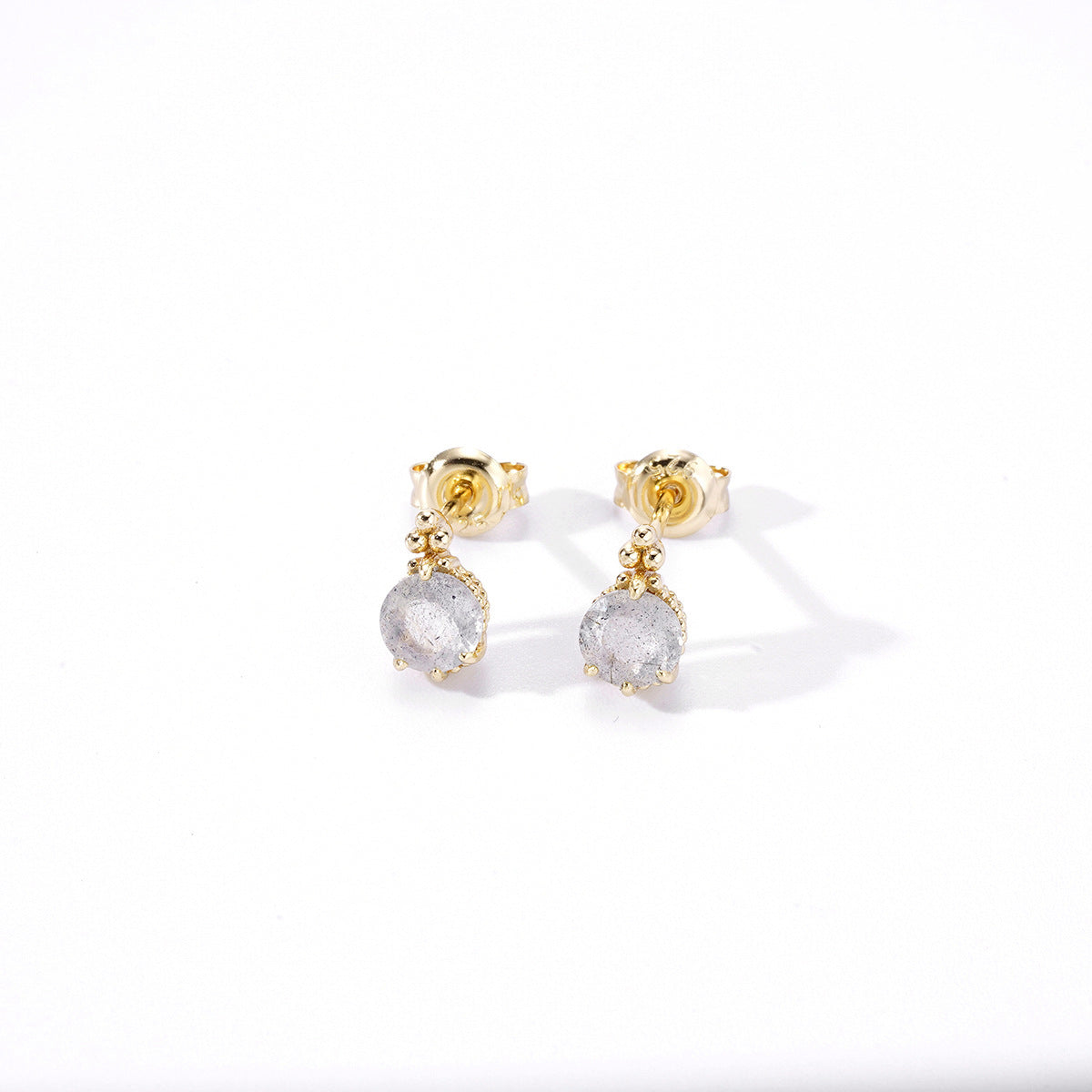 Natural Elongated Stone Earrings For Women - Maria B.