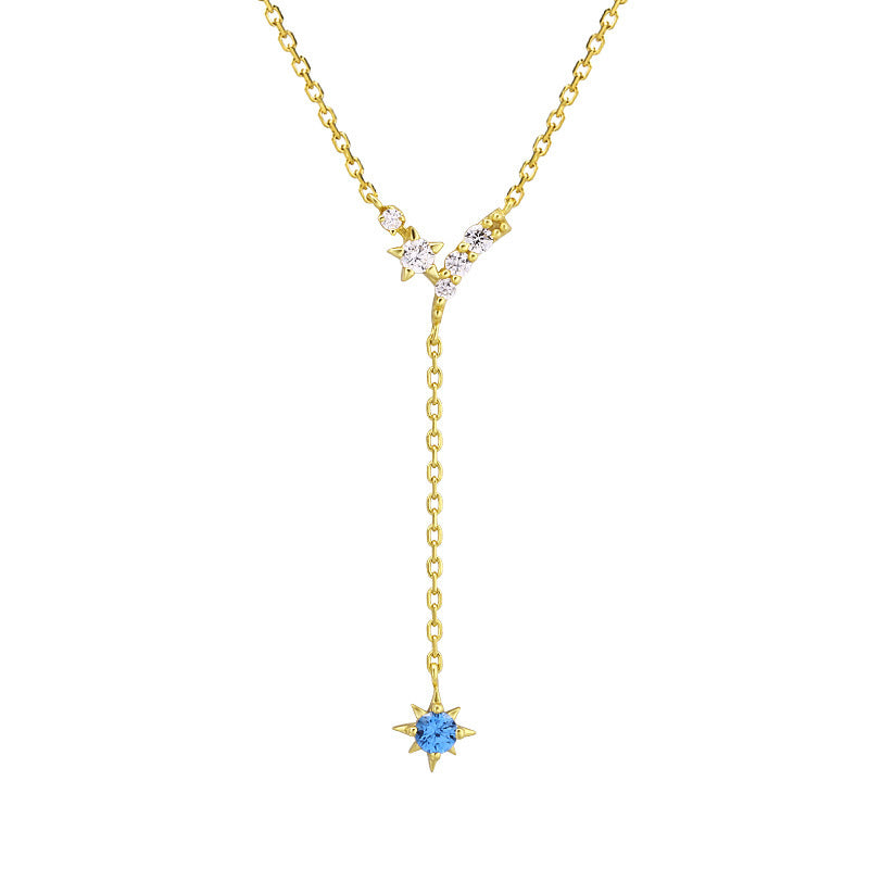 Collier à pompon en forme d'étoile à cinq branches pour femme - Maria B.