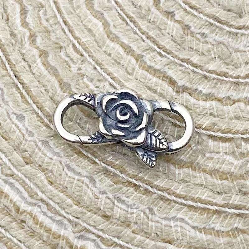 Fermoir Mousqueton Rose - Argent S925