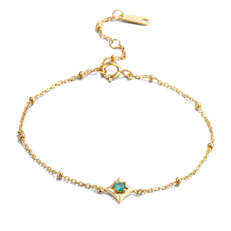 Simple polyvalent perle chaîne diamant Bracelet fille - Maria B.