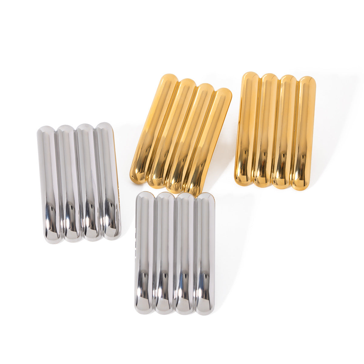 Boucles d'oreilles Simi - Acier Inoxydable plaqué Or 18k