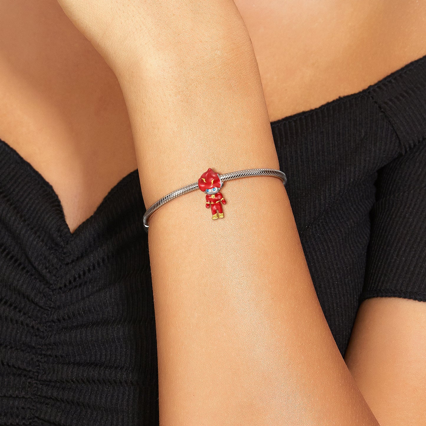 Charm pendant Mon Héro - Argent S925
