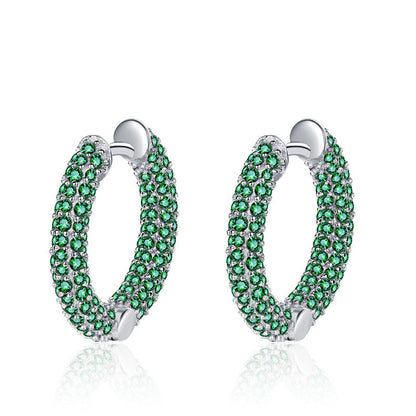 Sterling Argent 925  Conception C Créative en forme de Boucles D'oreilles - Maria B.