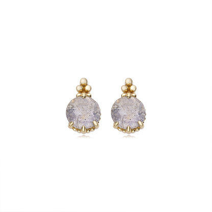 Natural Elongated Stone Earrings For Women - Maria B.