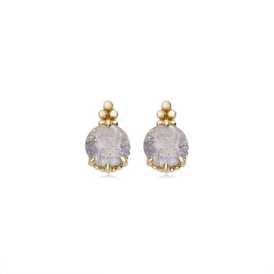 Natural Elongated Stone Earrings For Women - Maria B.