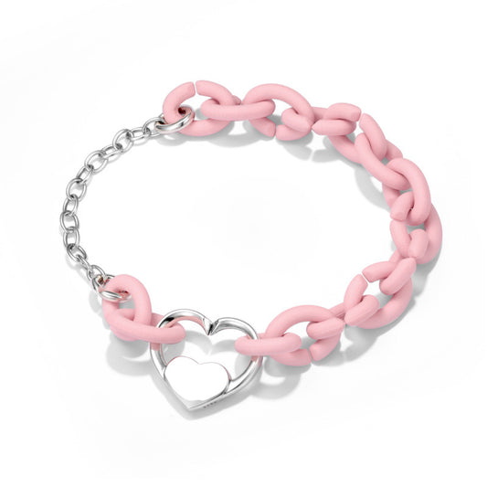 Bracelet XFactor Petit Coeur Gravable - Argent S925
