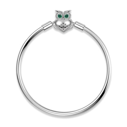 S925 Sterling Silver Snake Bone Chain Bracelet Owl Buckle 3MM Basic Chain Diy Chain - Maria B.
