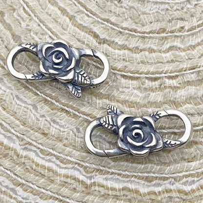 Fermoir Mousqueton Rose - Argent S925