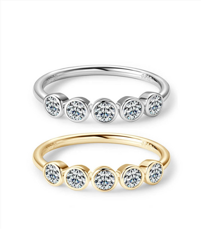 Bague ÉCLAT ÉTERNEL - Diamant moissanite & Argent 925 millième