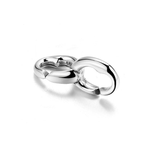 Fermoir Simple à Boucles Inversées - Argent S925