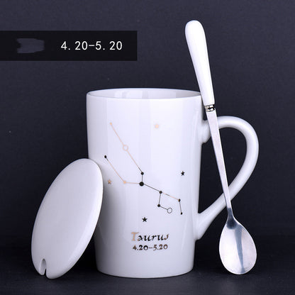 Mug à thé Zénith - Porcelaine, Plaqué Or, 600ml
