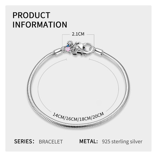 Fermoir mousqueton Licorne - Argent S925