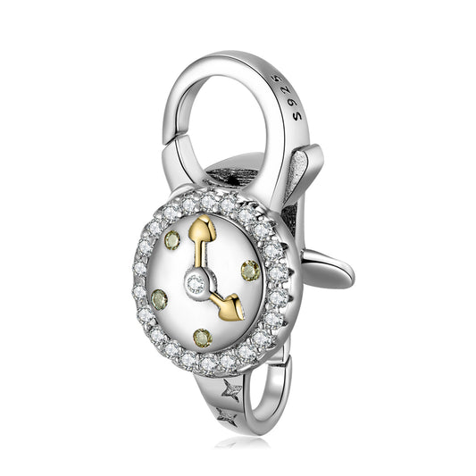 Fermoir Mousqueton Horloge - Argent S925