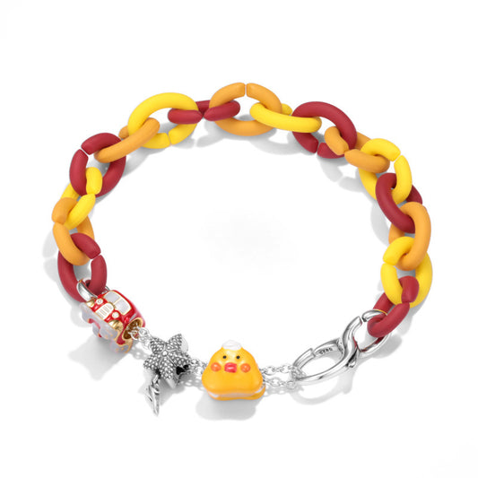 Bracelet XFactor Poussin Roadtrip Série Summer Fun - Argent S925