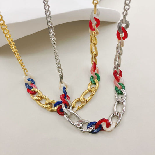 Colliers Pinky - Acier titane