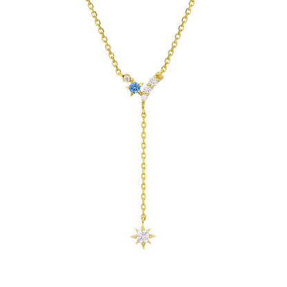 Collier à pompon en forme d'étoile à cinq branches pour femme - Maria B.