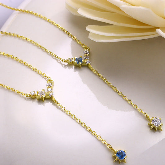 Collier à pompon en forme d'étoile à cinq branches pour femme - Maria B.