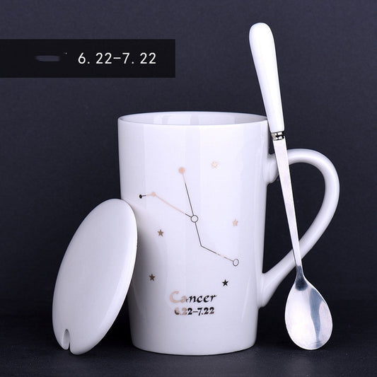 Mug à thé Zénith - Porcelaine, Plaqué Or, 600ml