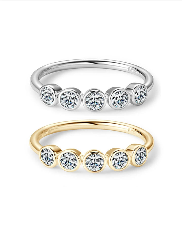 Bague ÉCLAT ÉTERNEL - Diamant moissanite & Argent 925 millième