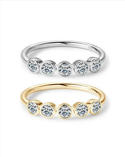 Bague ÉCLAT ÉTERNEL - Diamant moissanite & Argent 925 millième