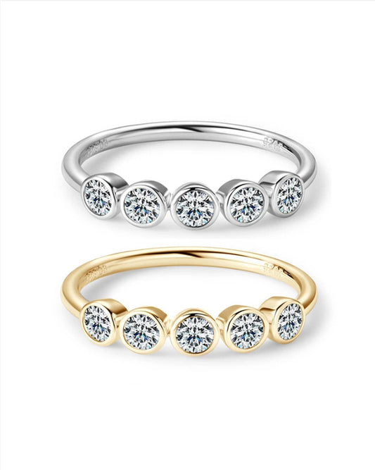 Bague ÉCLAT ÉTERNEL - Diamant moissanite & Argent 925 millième